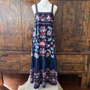 Sea New York Eclisse Embroidery Slip Dress, Size XS, Designer